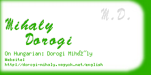 mihaly dorogi business card